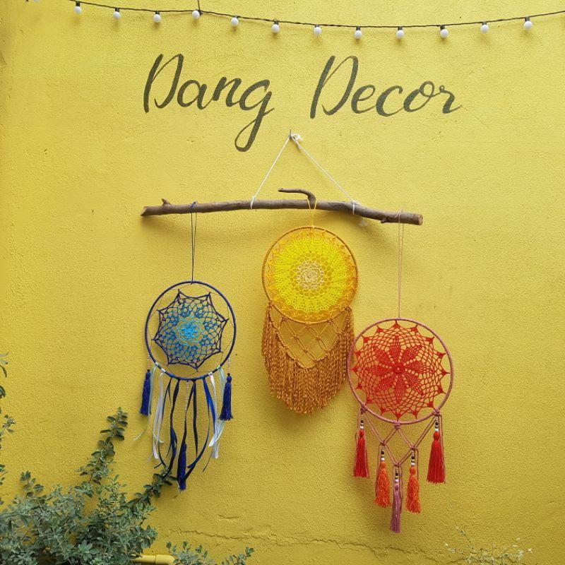 dreamcatcher xanh lá trang trí nhà cửa