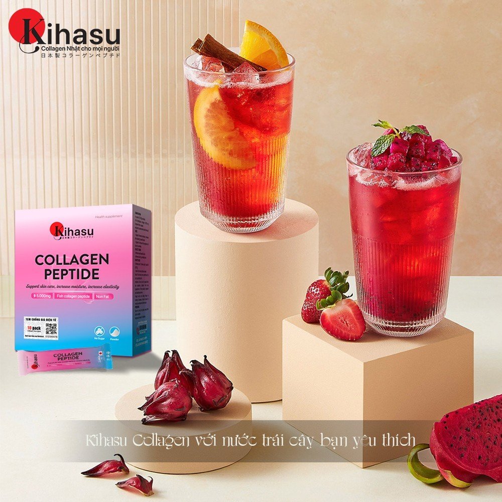 Bột collagen peptide kihasu: dạng collagen bột nhật bản dành cho mọi lứa tuổi
