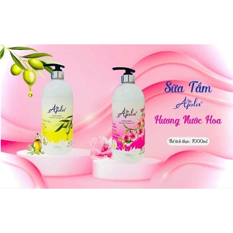 Phụ kiện đồ dùng nhà tắm -Chai sữa tắm 1000ml hương nước hoa cao cấp kèm chai xả vải khô 100ml , làm sạch cơ thể  giúp nuôi dưỡng và bảo vệ làn da