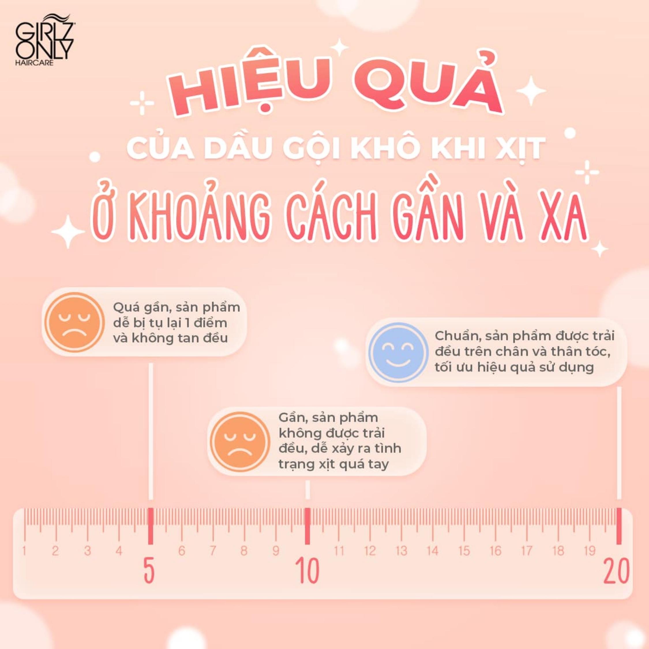 Dầu Gội Khô Girlz Only Xịt Tóc Gội Đầu Khô Dry Shampoo (Tím) Không Bết Sạch Dầu Bồng Bềnh 200ml/Chai