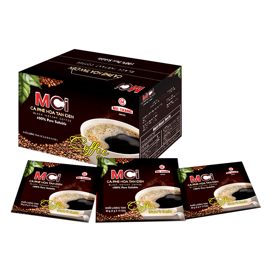 Cà Phê Mê Trang Hòa Tan 1in1 Hộp 15 Gói