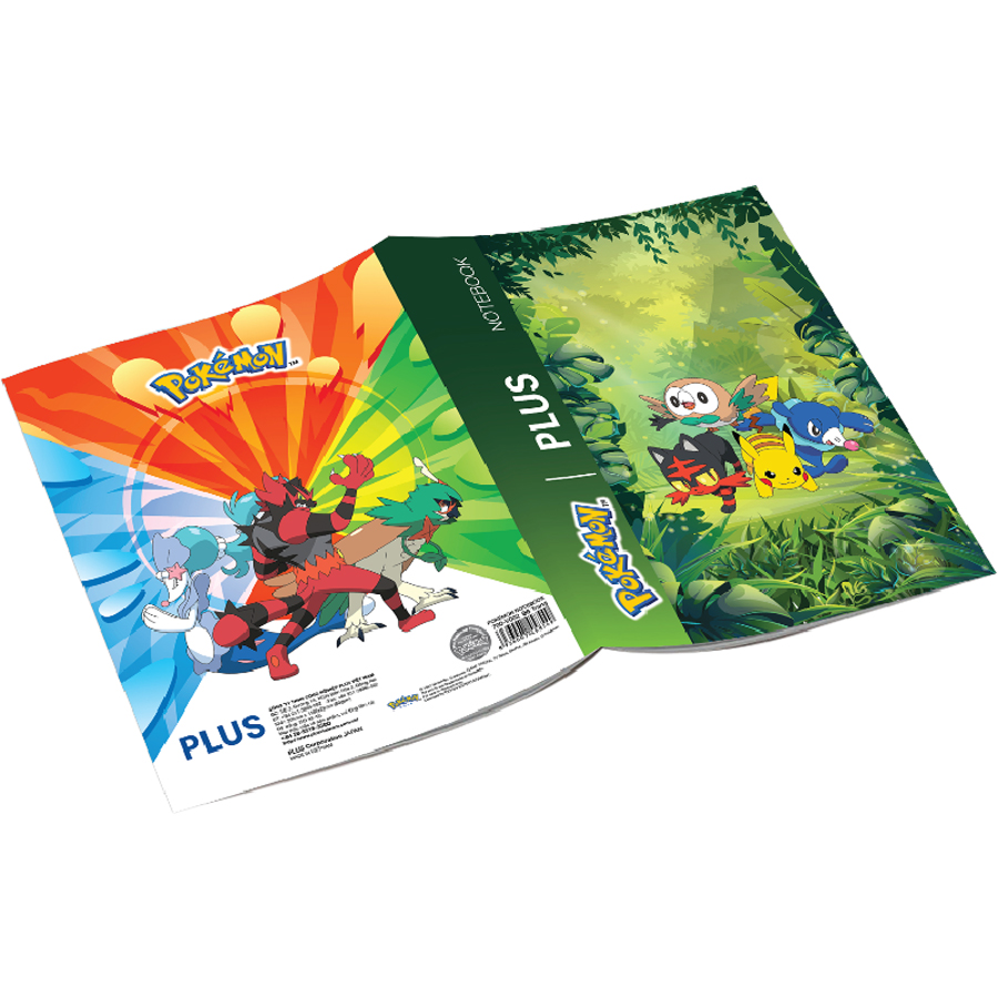 Lốc 10 Quyển Tập A5 Pokemon PLUS Loại 5 Ô Ly 96 Trang