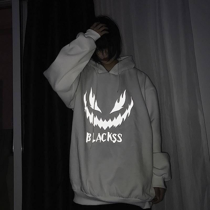 Áo hoodie nam nữ phản quang Blackss