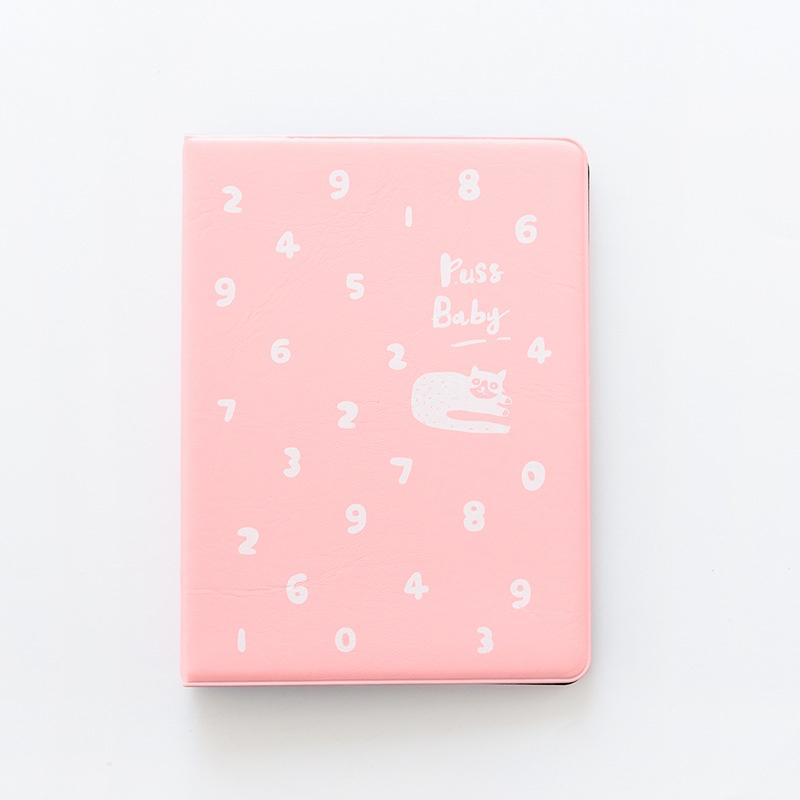 Album ảnh 8x10 đựng 72 ảnh bìa da Puss baby hình mèo siêu cute để được ảnh 6x9 ép plastic ảnh cho con Tú Vy Studio