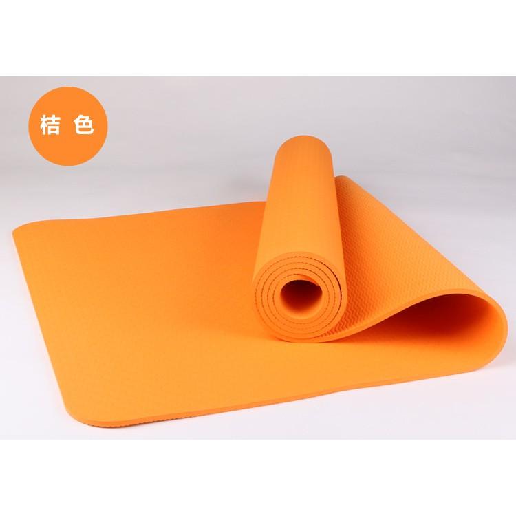 Thảm yoga siêu dày dặn 8mm TPE tặng túi đựng và dây buộc thảm