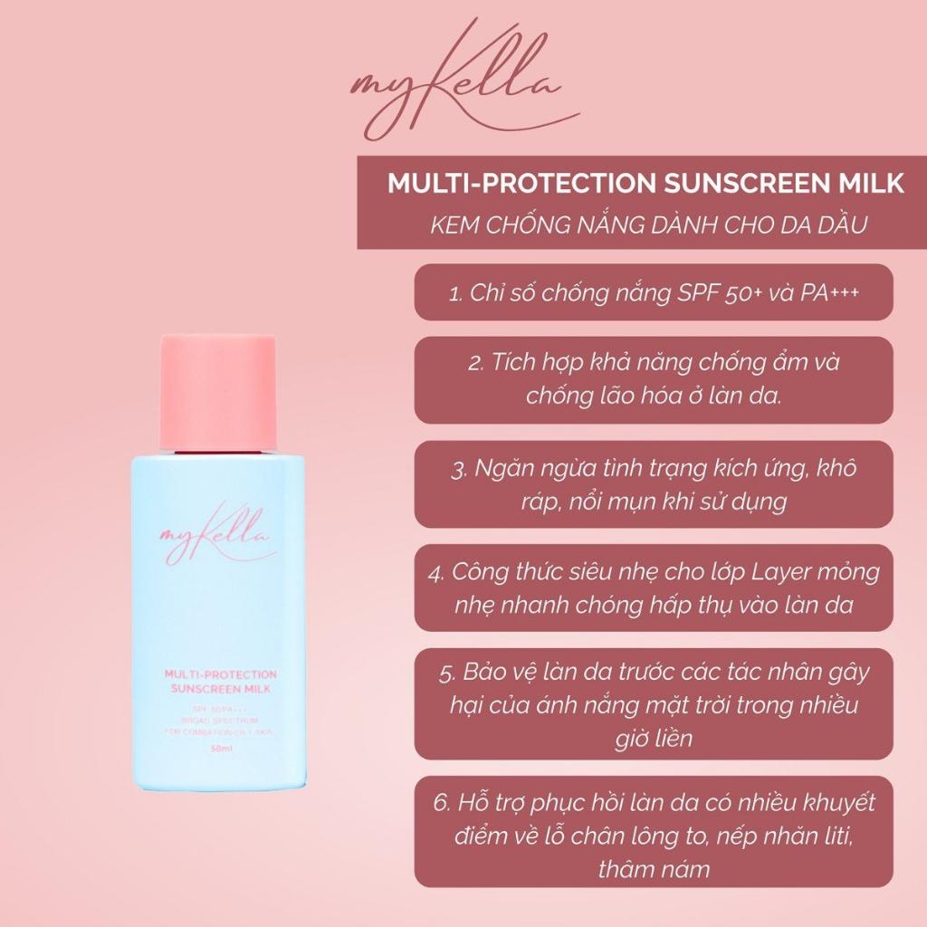 Kem Chống Nắng myKella Kiềm Dầu - Multi Protection Sunscreen Milk 50ml