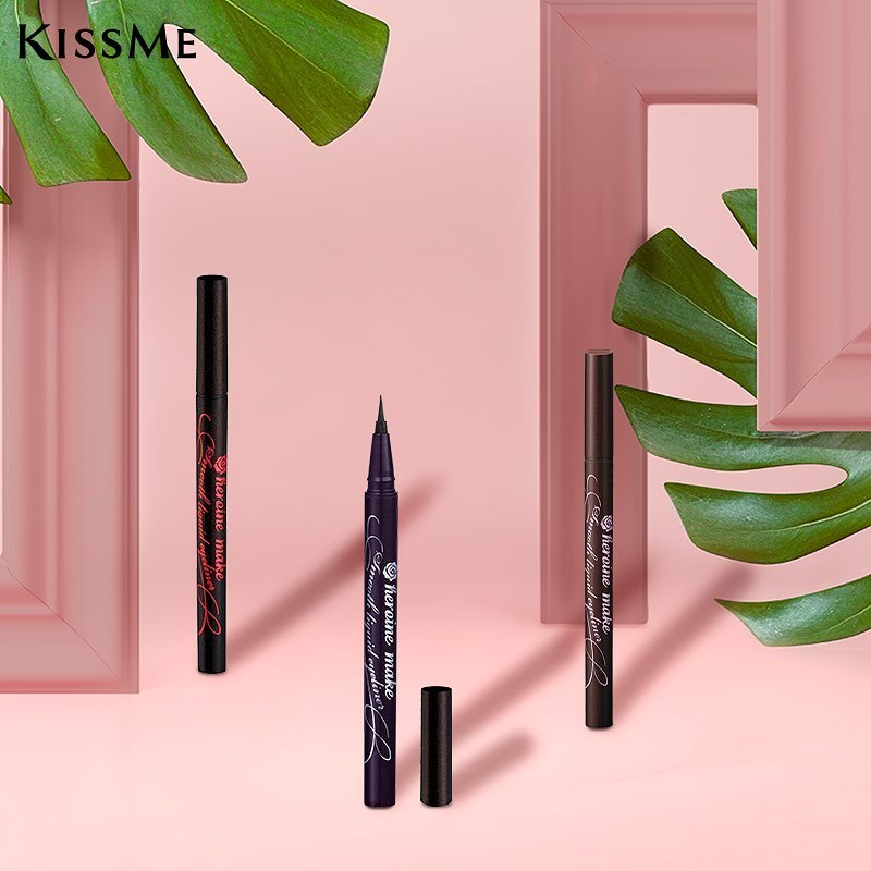 Bút Kẻ Mắt Nước Siêu Chống Trôi Kissme Heroine Make Smooth Liquid Eyeliner Super Keep Nét Siêu Sắc Mãnh (Màu Nâu)