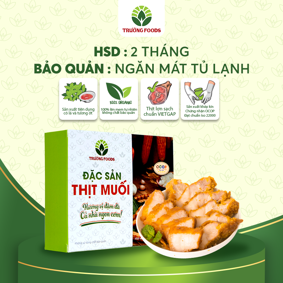 Combo 3 Hộp Thịt Muối Trường Foods 250g/Hộp