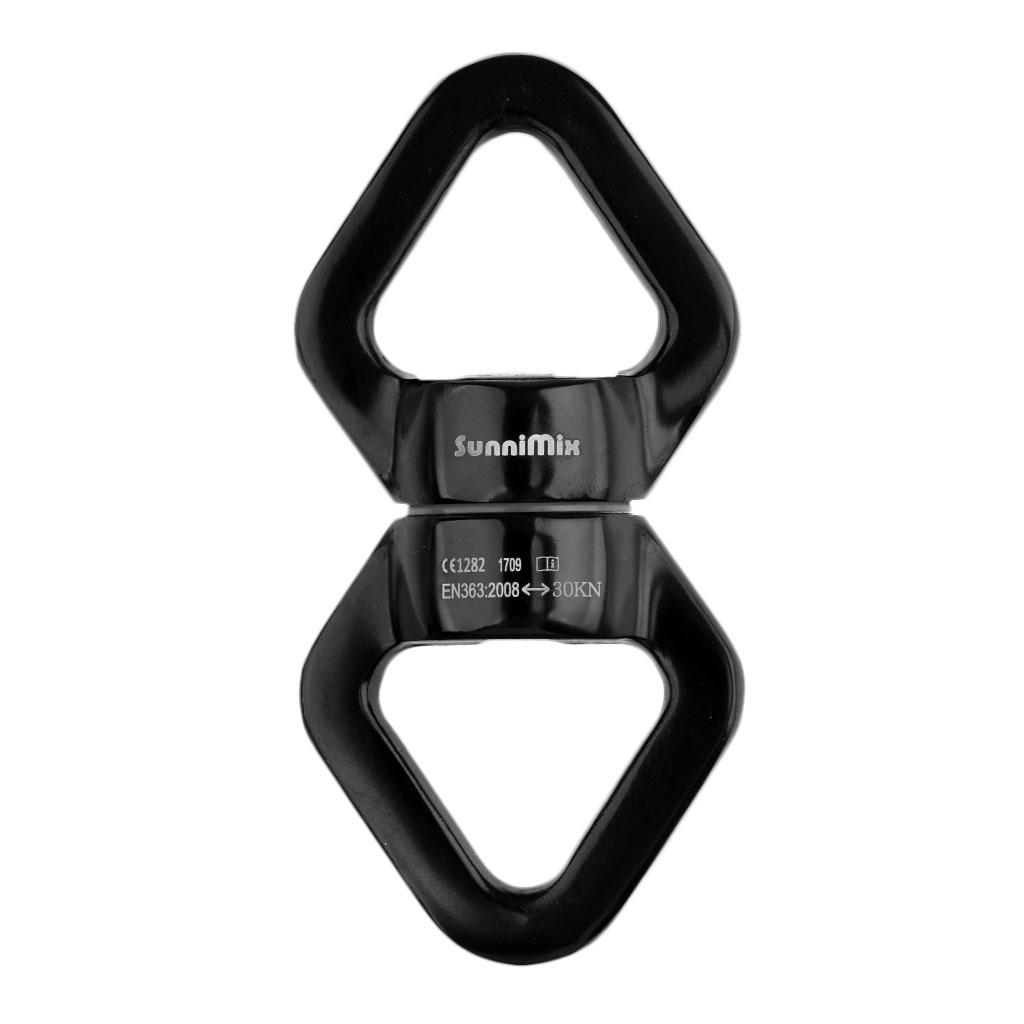 30KN Rope Swivel Connector Spinner for Rock Climbing/Swing Set/Aerial Dance