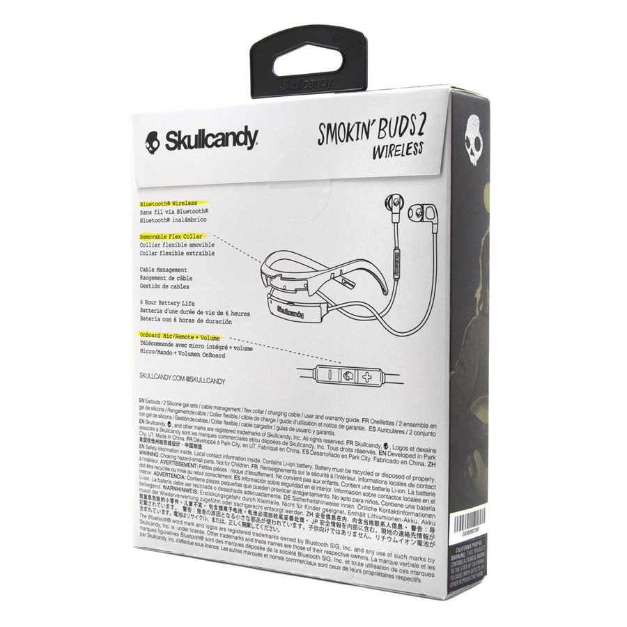 Tai Nghe Nhét Tai Skullcandy Earphone Smokin' Buds 2 Wireless - Hàng Chính Hãng