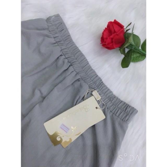 Quần Baggy Đũi Khóa Cúc Lưng Chun