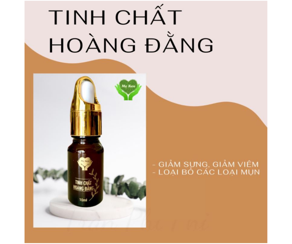 Tinh Chất Hoàng Đằng MẸ KEN 10ml- Serum mụn (bọc, mủ, sưng, viêm, dị ứng...)