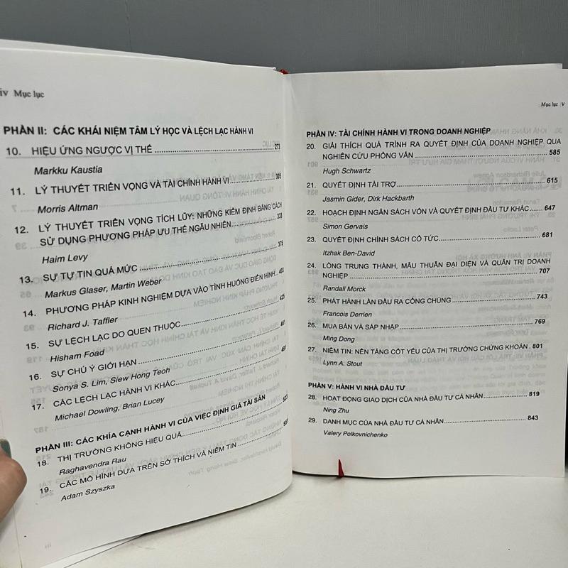 Sách - Tài Chính Hành Vi - Behavioral Finance (Nhà Đầu Tư, Doanh Nghiệp Và Thị Trường)