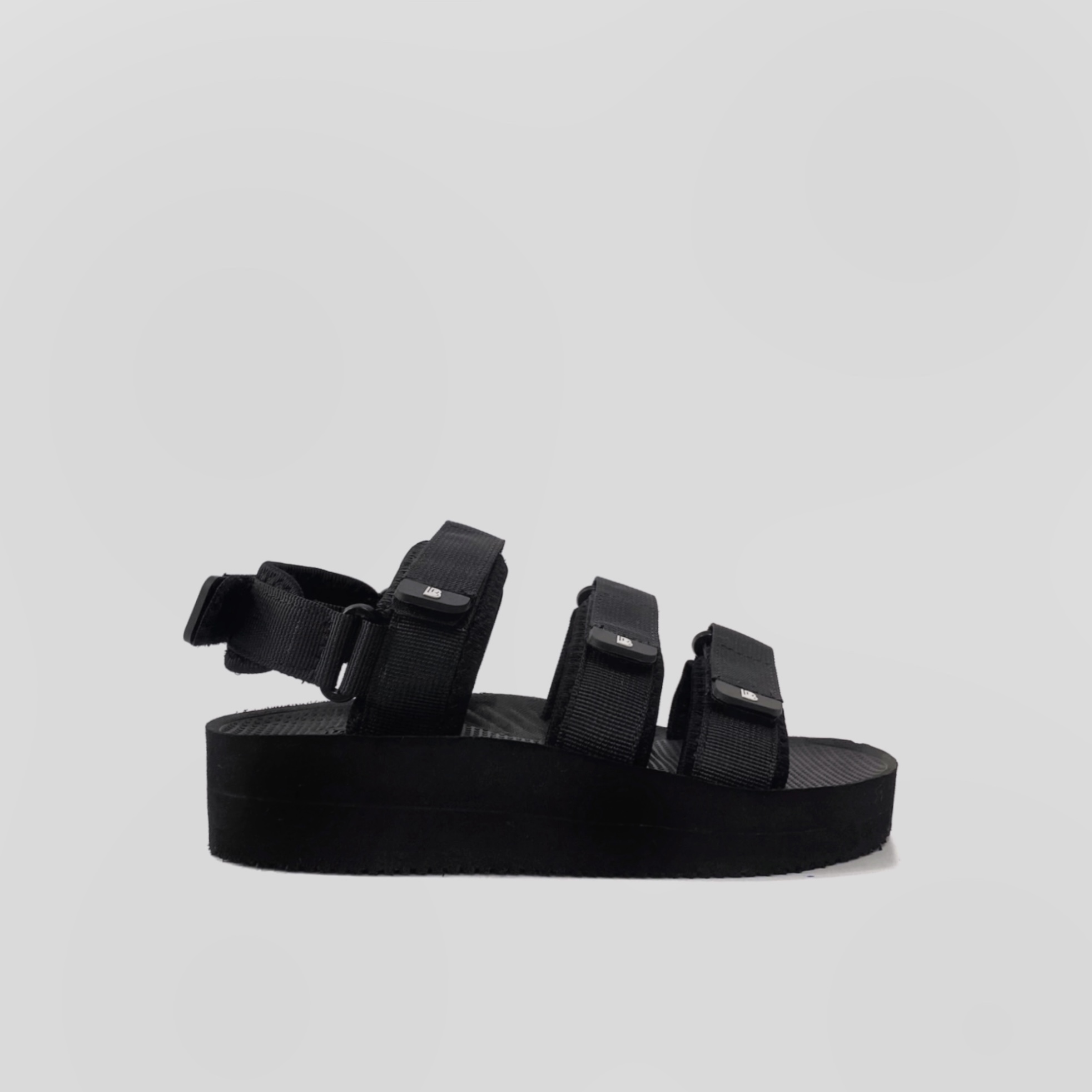 Giày Sandal Nữ The Bily 04W 3 Quai Ngang - Màu Đen BL04WD