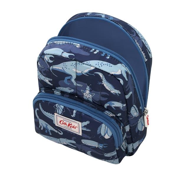 Cath Kidston - Balo cho bé Kids Mini Quilted Rucksack with Chest Strap - Wildlife Shadow - Navy - 889155