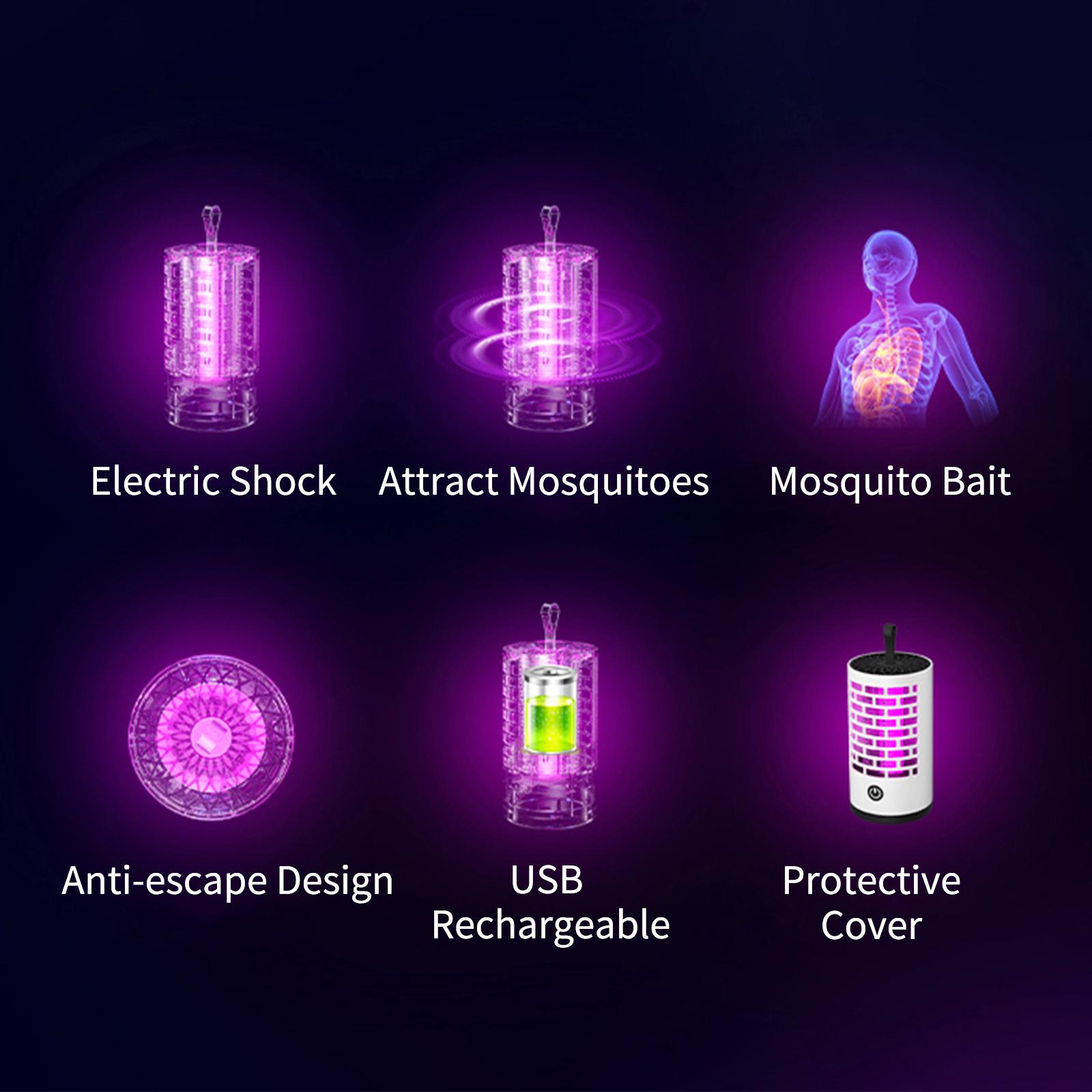 Máy Diệt Muỗi Usb Treo Đèn Bẫy Bọ Zapper