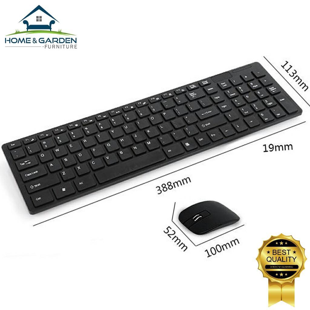 EuroQuality Bộ bàn phím và chuột không dây Ultra-Thin Fashion 2.4Ghz