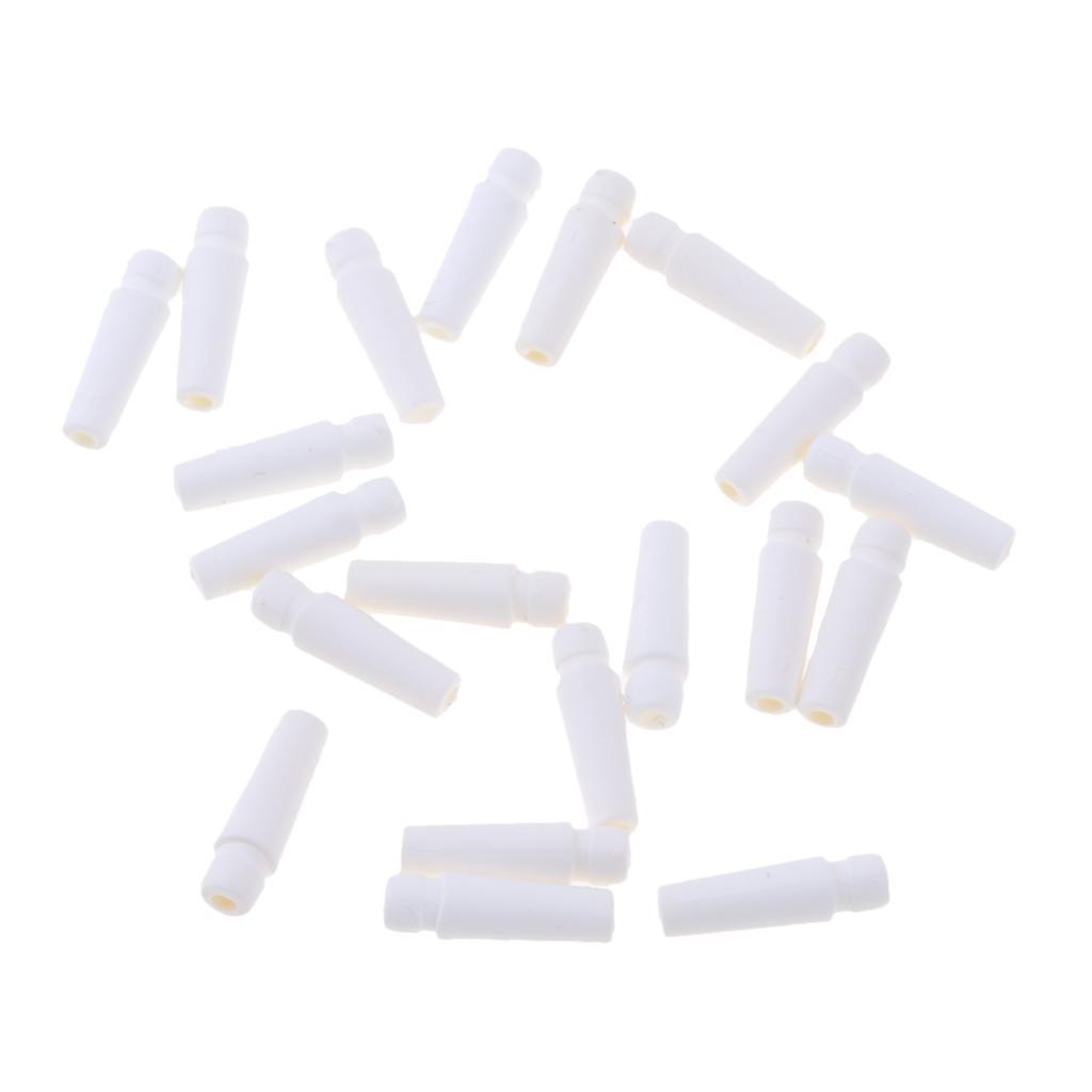 Headphone Tail Tube Buttom Cover for 3.2-3.5mm Earphone Shell  White