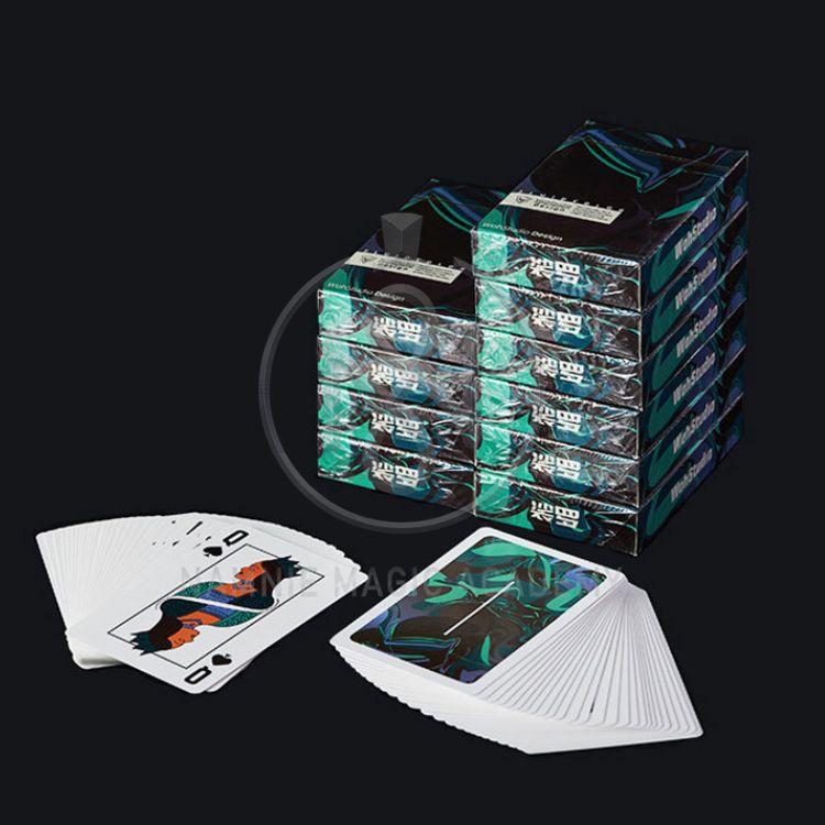 Bộ Bài Tây Phong Cách, Poker , Ảo Thuật , Gia Đình Playing Card Hologram, Tam Quốc Màu Loang Siêu Đẹp