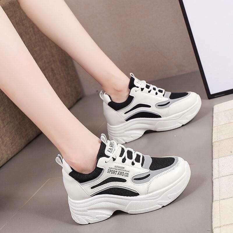 Giày thể nâng đế phối màu độc đáo