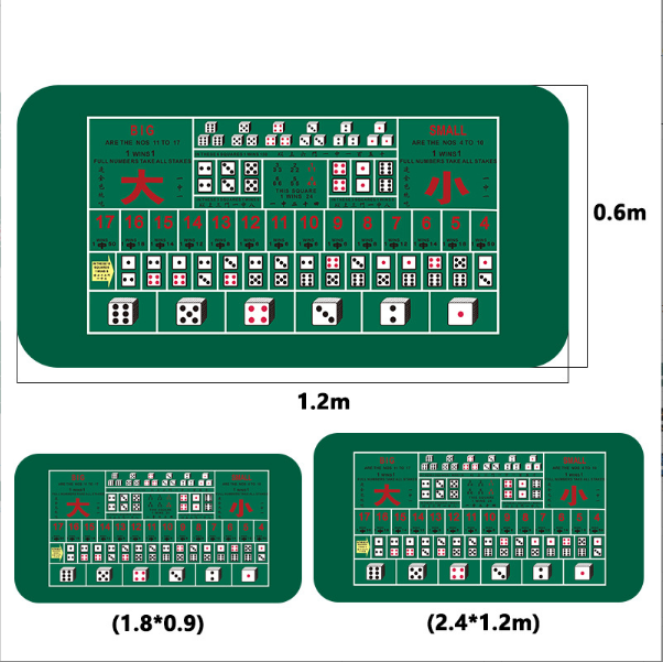 Thảm trải chơi bài các loại chống trơn trượt (0.6 x 1.2m) - tặng túi đựng chống nước