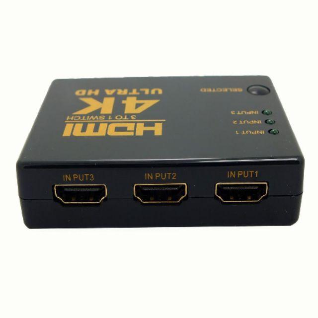 Switch HDMI 3 ngõ vào - 1 ngõ ra hỗ trợ 4k*2k