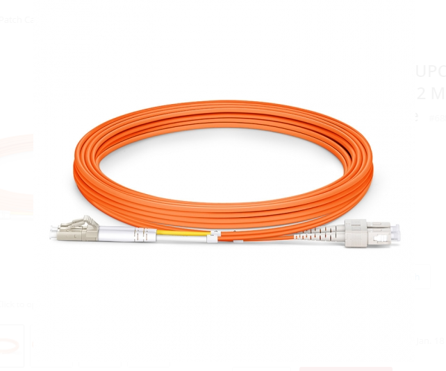 Dây nhảy quang LC UPC to SC UPC Duplex 3.0mm PVC (OFNR) OM2 Bunch - Xmethod Network - Hàng chính hãng