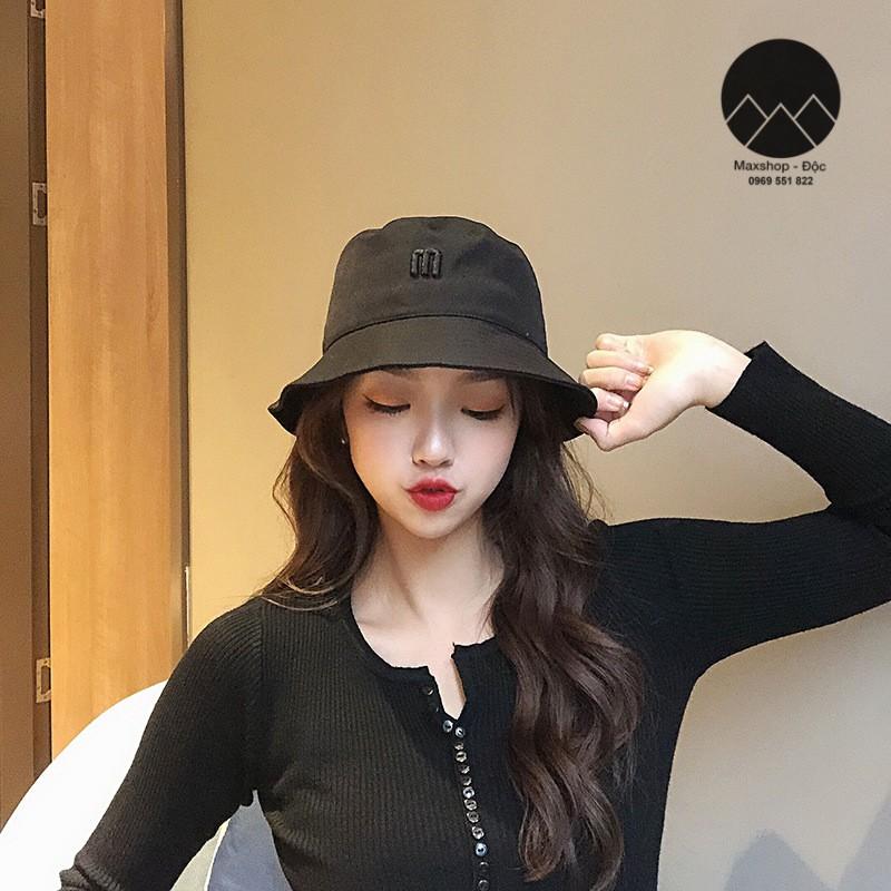 Mũ bucket ulzzang chữ M dày dặn form chuẩn