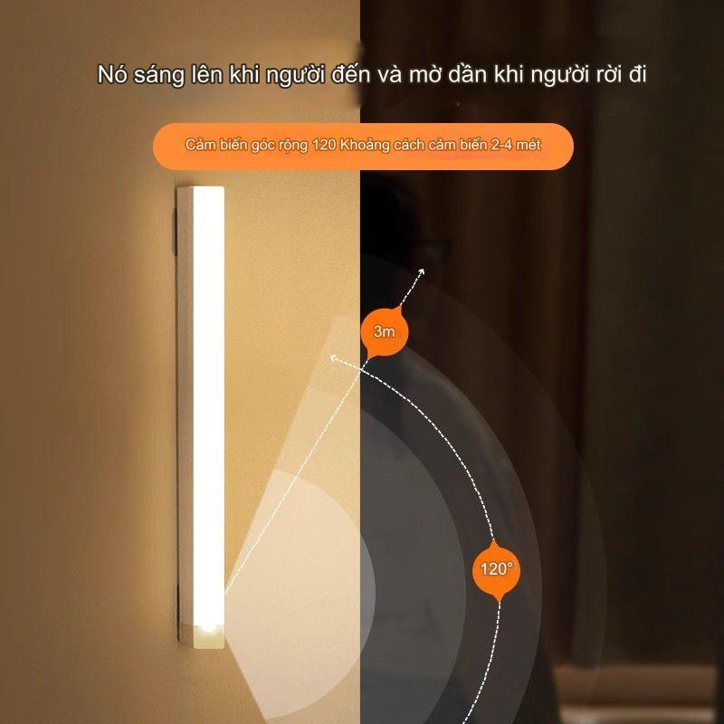 Đèn LED Cảm Biến Chuyển Động Nhiều Kích Cỡ Cảm Ứng Hồng Ngoại 3 Chế Độ Không Dây Điều Chỉnh Độ Sáng Qua 1 Lần Nhấn Ánh Sáng Bảo Vệ Mắt Tốt Tự Động Bật/Tắt Ban Đêm Đèn Học Làm Việc Đọc Sách Ngủ Cao Cấp Dễ Tháo Lắp Tiện Gắn Giường Cầu Thang Toilet Tủ USB