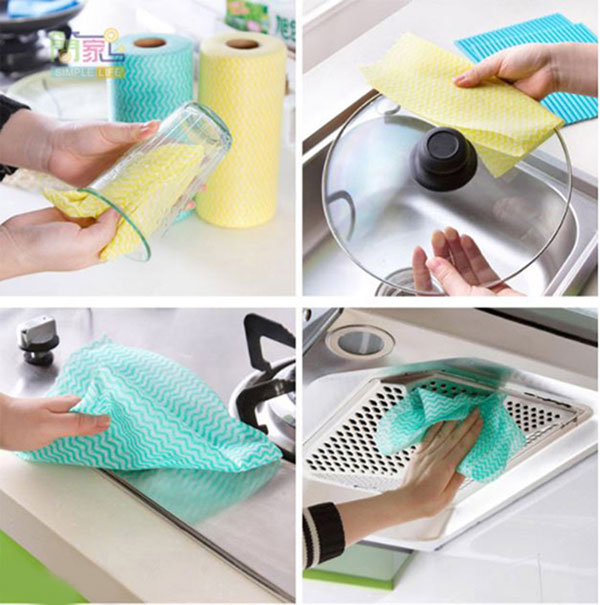 Combo 10 Cuộn Khăn Lau Đa Năng Tiện Ích