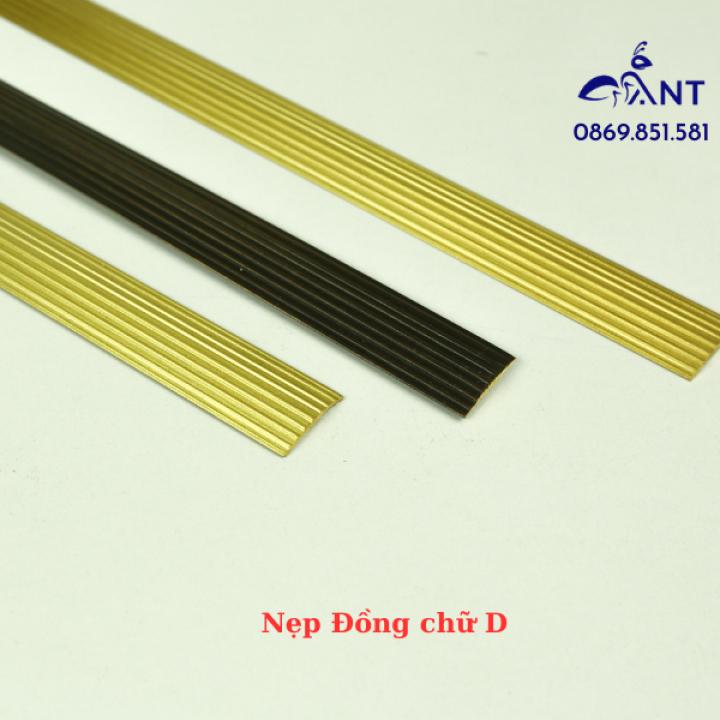 Nẹp Đồng D18 gân, Nẹp đồng chống trơn, dễ thi công