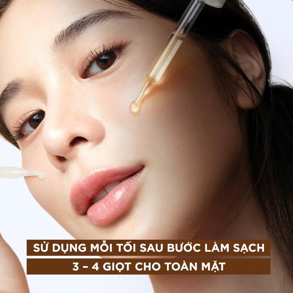 Dưỡng chất ban đêm dưỡng sáng &amp; phục hồi Garnier 10% Vitamin C Nguyên Chất Bright Complete Overnight Serum 30ml