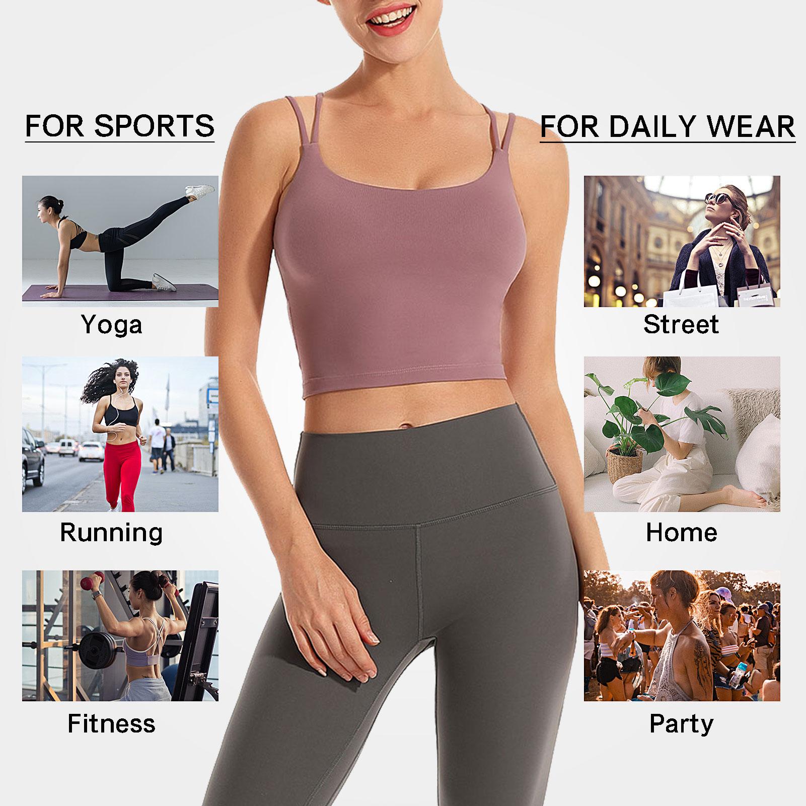 Áo ngực Bra thể thao cho nữ tập Yoga,Tập thể dục, có đệm