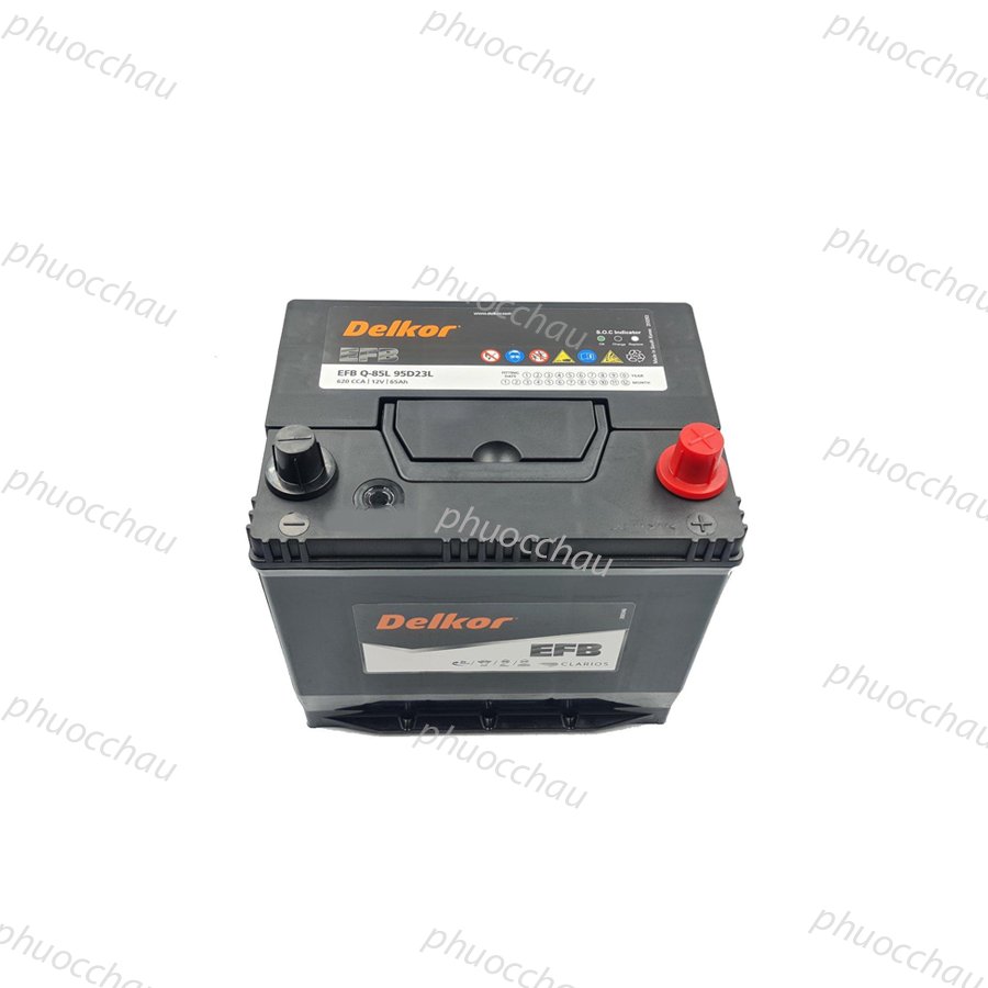 Ắc Quy Delkor EFB Q85/95D23L 12V-65Ah | Q85/115D23L 12V-70Ah