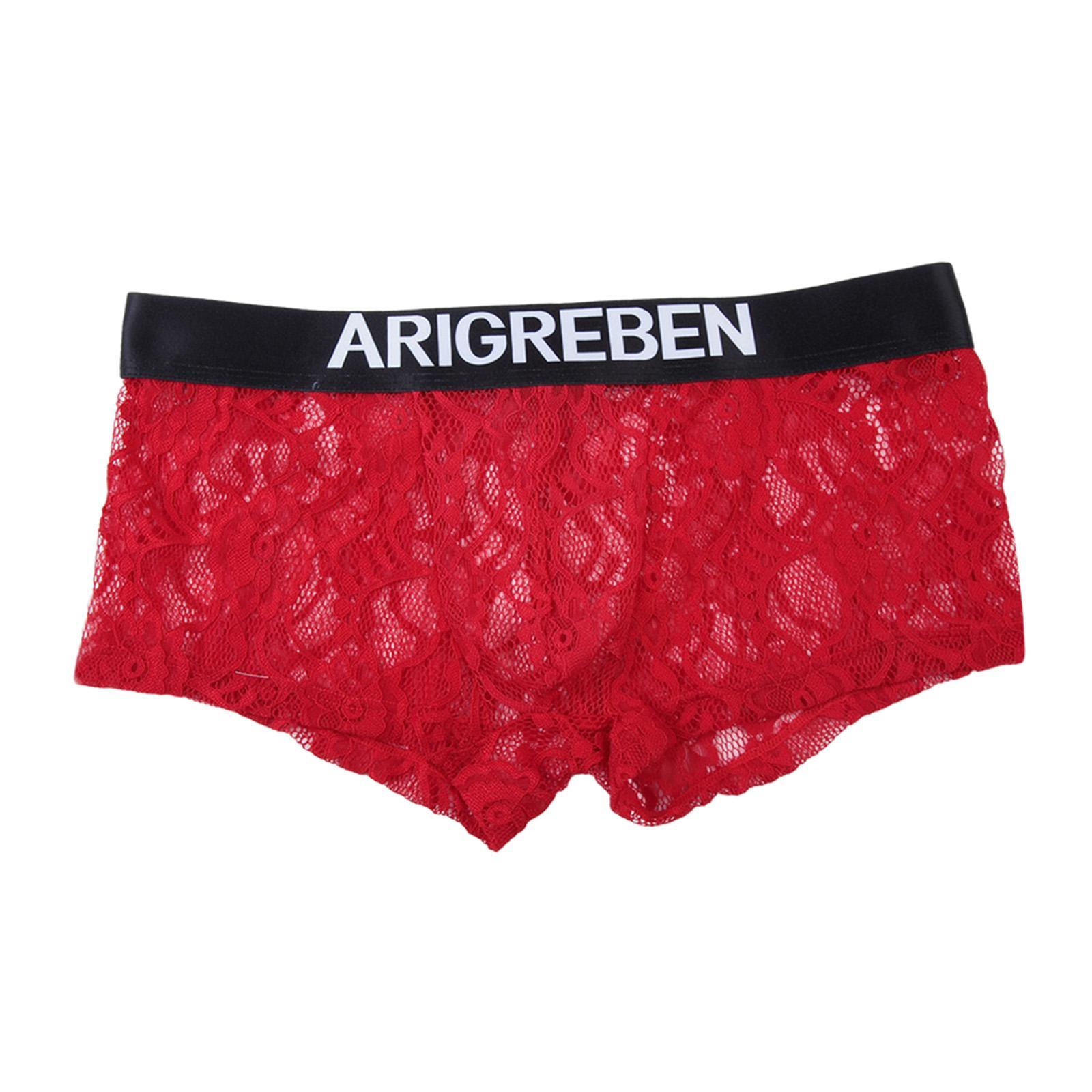 Men' Briefs Thin Lingerie Breathable Mens Lace Underwear for Men Gifts