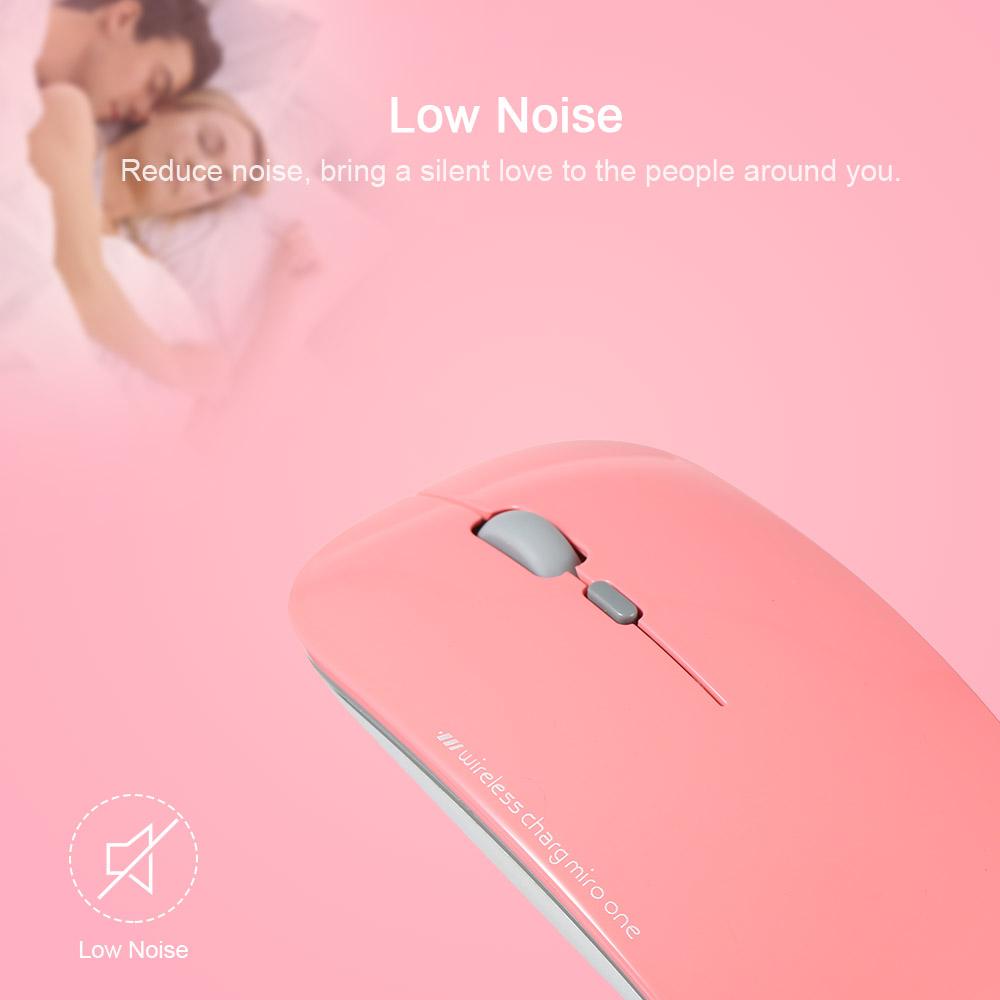 Chuột không dây sạc USB 2.4G Siêu mỏng cho Máy tính để bàn Máy tính xách tay