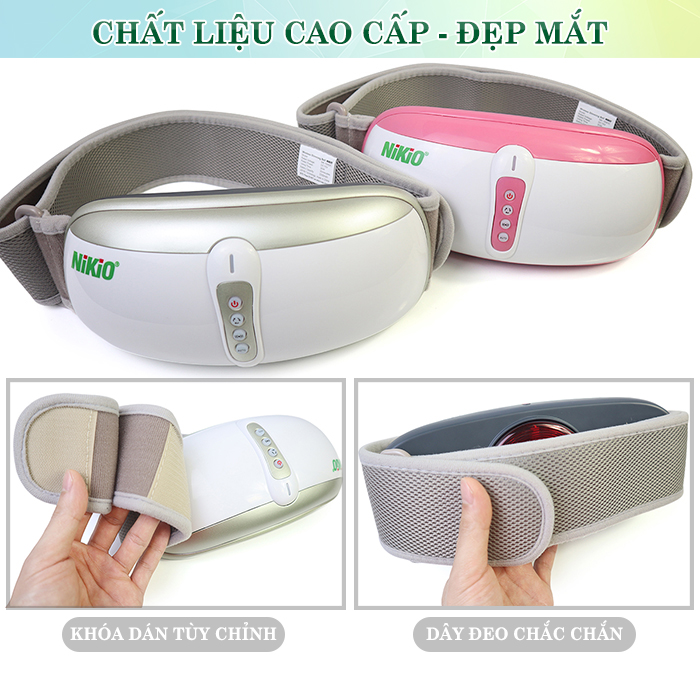 Đai (Máy) Massage Bụng Nikio NK-169DC - Công Nghệ Rung Lắc Kết Hợp Hồng Ngoại Tân Tiến, Mát Xa Bụng, Làm Săn Chắc Cơ Bụng Nhanh - Pin Sạc Tiện Lợi - Màu hồng