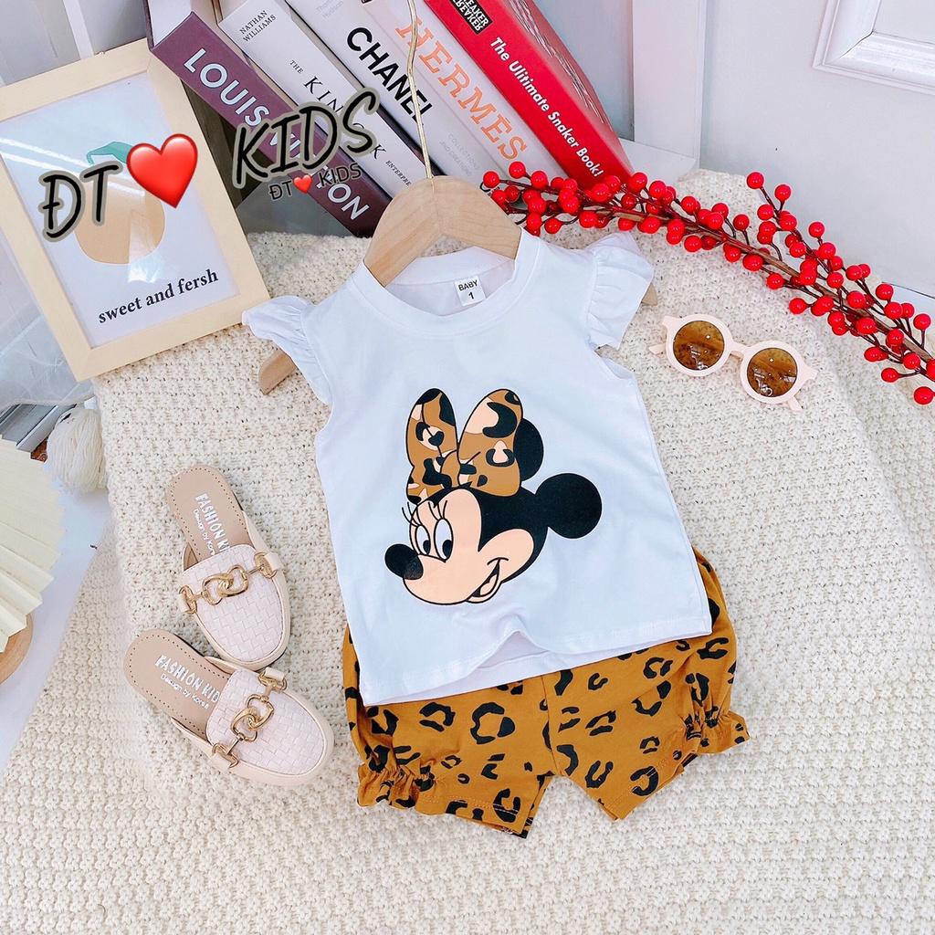 Bộ cộc tay mickey dễ thương cho bé gái