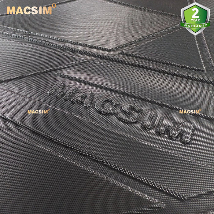 Thảm lót cốp Mercedes S Class 2022+ nhãn hiệu Macsin chất liệu tpv cao cấp màu đen