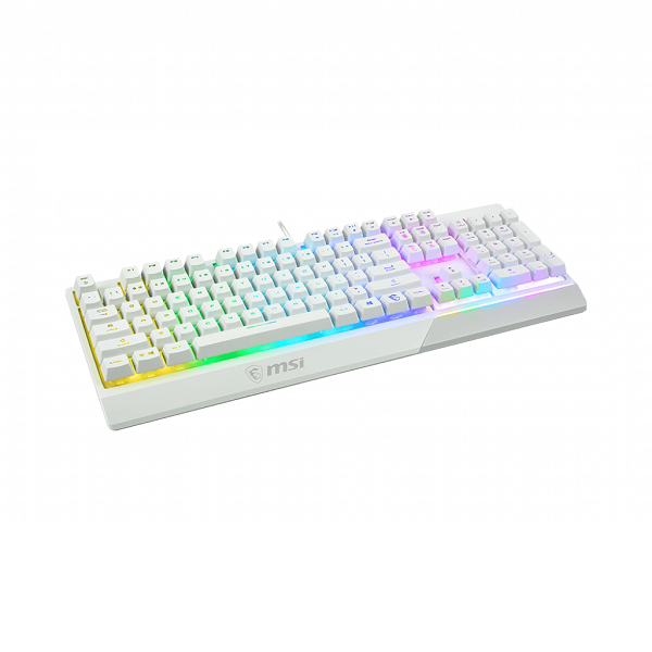 Bàn phím gaming giả cơ có dây MSI Vigor GK30 US (màu trắng) -Hàng chính hãng