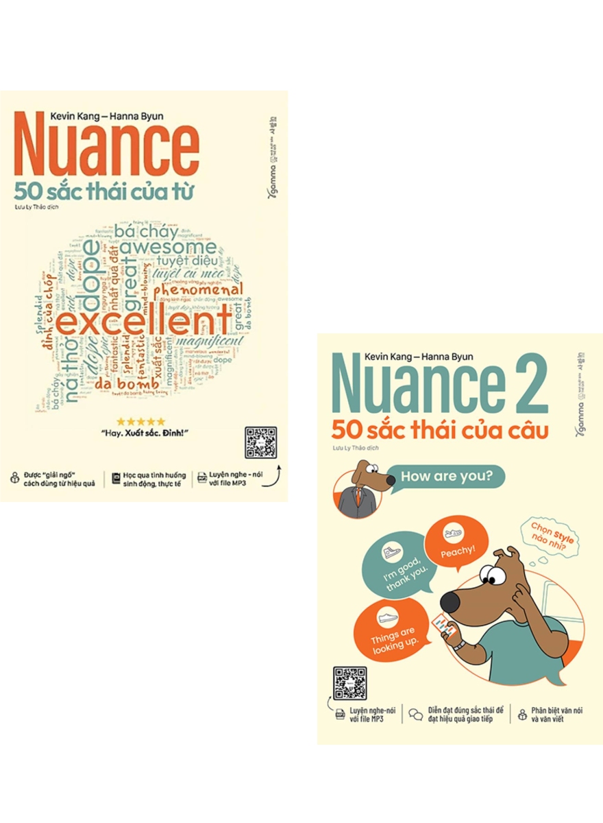 Combo Nuance - 50 Sắc Thái Của Từ + Nuance 2 - 50 Sắc Thái Của Câu (Bộ 2 Cuốn) (AL)