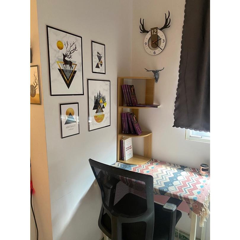 Đồng hồ treo tường gỗ, Đồng hồ treo tường decor phòng khách quán cafe