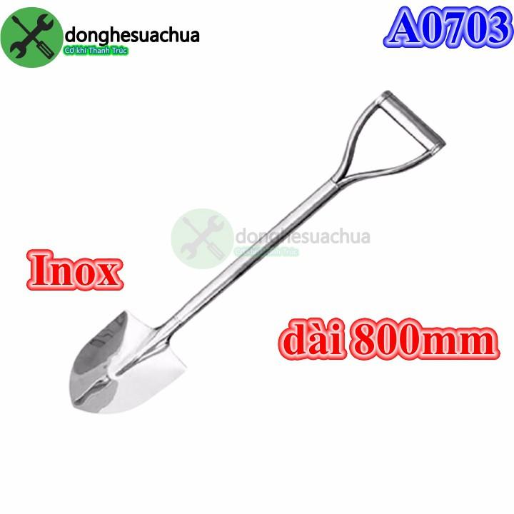 Xẻng làm vườn Inox 800mm C-Mart A0703