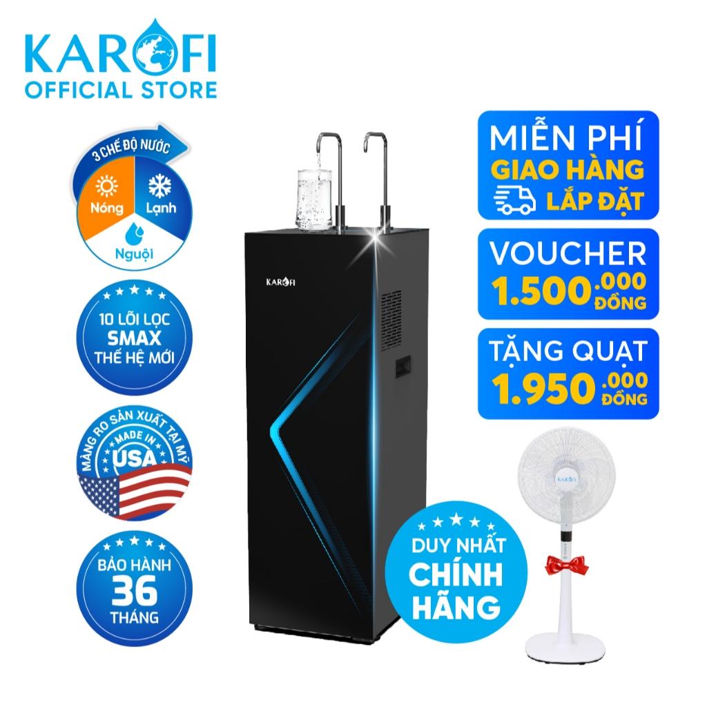 [TẶNG BỘ LÕI] Máy lọc nước Nóng Lạnh 10 lõi Karofi KAD-N69 - RO Mỹ, Lạnh Block, Aiotec - Lắp đặt miễn phí toàn quốc - Hàng Chính Hãng