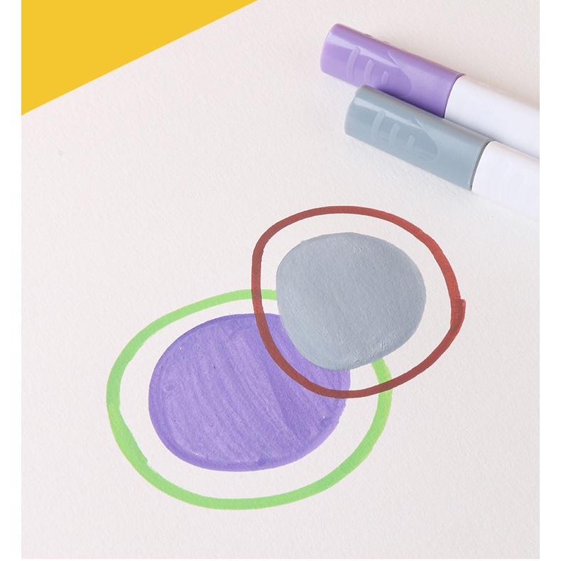 [60 màu] Bút Màu Acrylic Marker Cao Cấp Màu Sắc Tươi Sáng - Bút Lông Màu cho bé