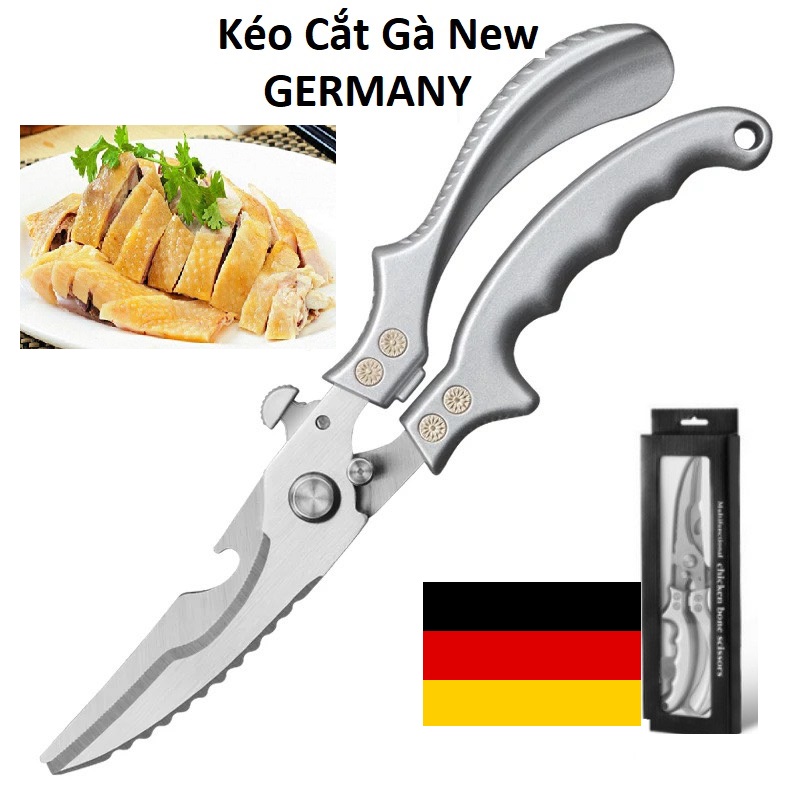 Kéo Cắt Gà Chuyên Dụng - Kéo Cắt Đồ Ăn Đa Năng Nhập Khẩu Cao Cấp Đức - Phiên bản mới nhất