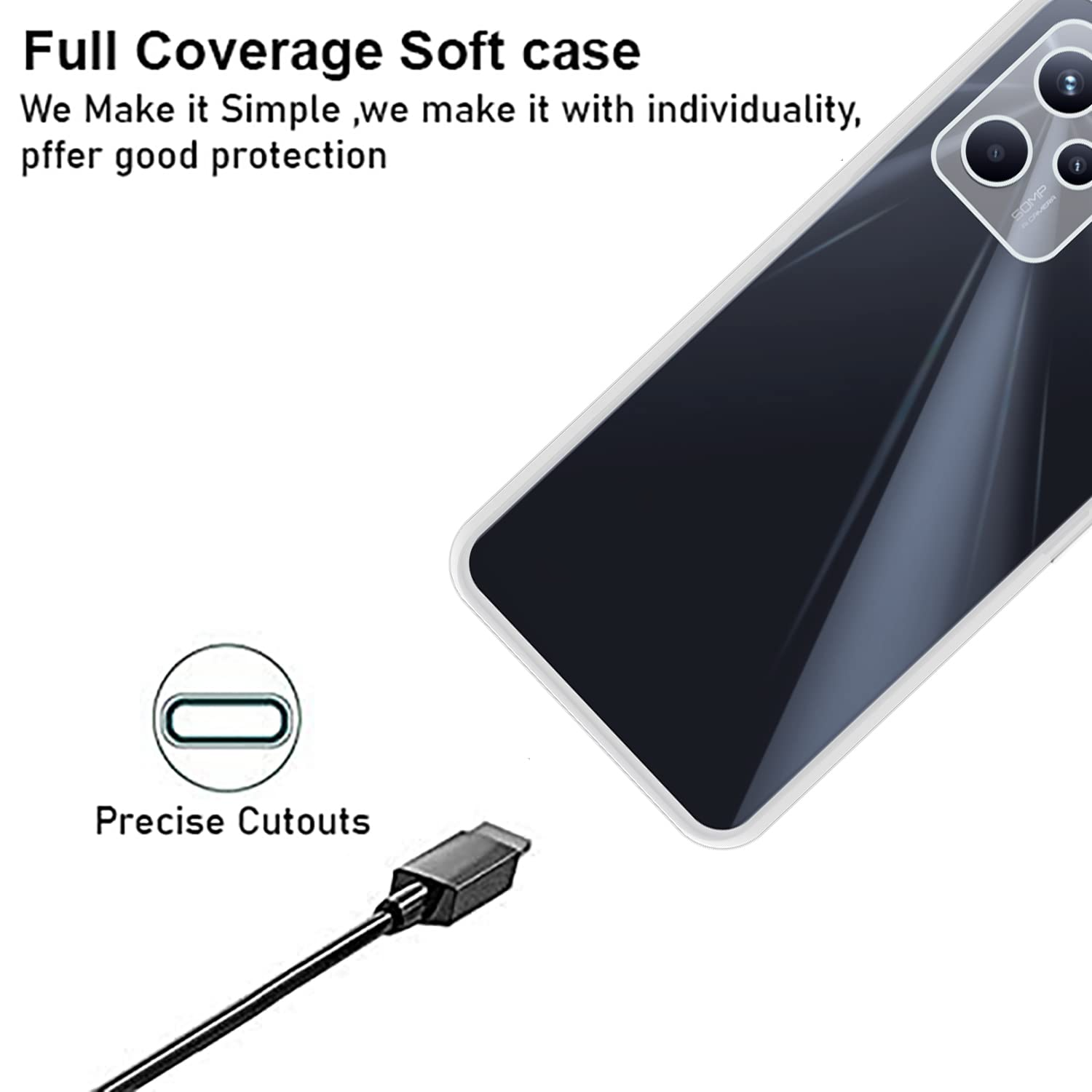 Ốp lưng silicon dẻo cho Oppo Realme C35 hiệu Ultra Thin trong suốt mỏng 0.6mm độ trong tuyệt đối chống trầy xước - Hàng nhập khẩu