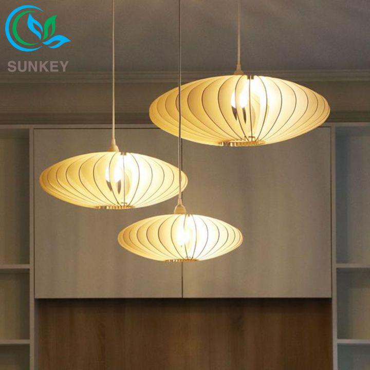 Đèn Gỗ Thiên Hương - Đường Kính 46cm - Chất Liệu Gỗ Plywood Cao Cấp - Phù Hợp Với Mọi Không Gian Phòng Khách