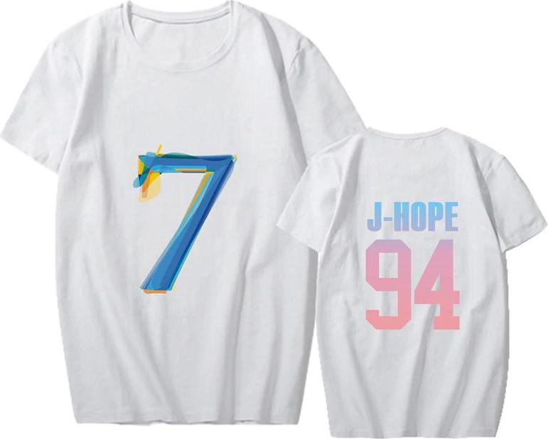Áo phông BTS MAP OF THE SOUL 7 in 2 mặt in tên và năm sinh các thành viên