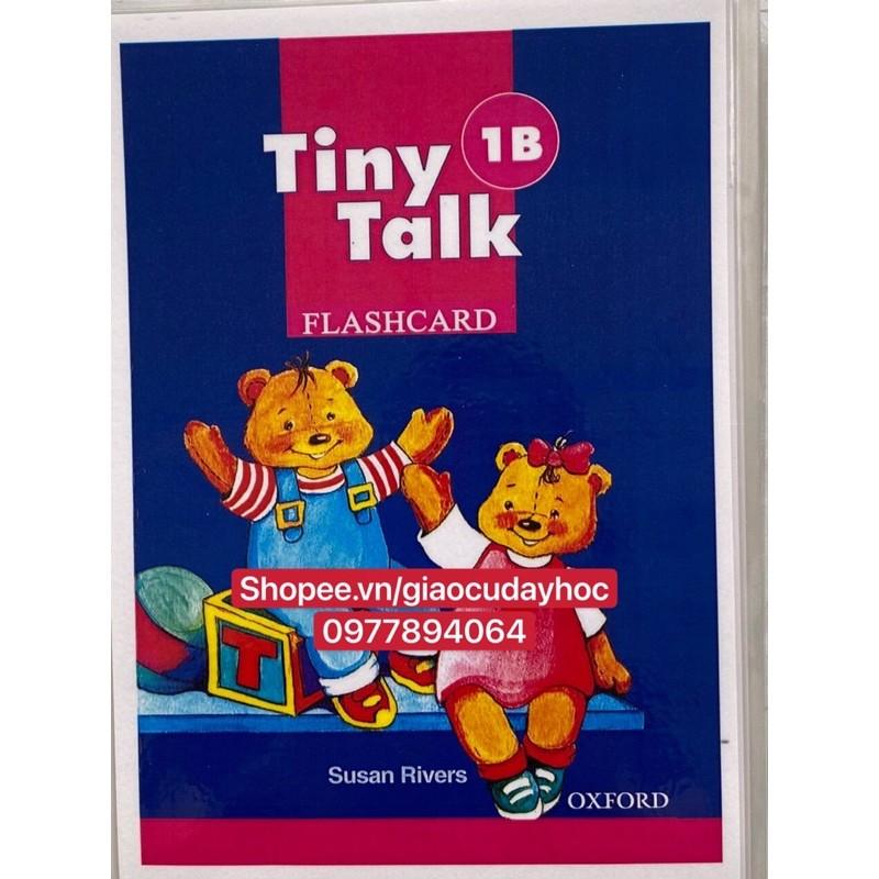 Flashcards Tiny Talk 1A-1B ( khổ A5 - ép plastic bền đẹp )